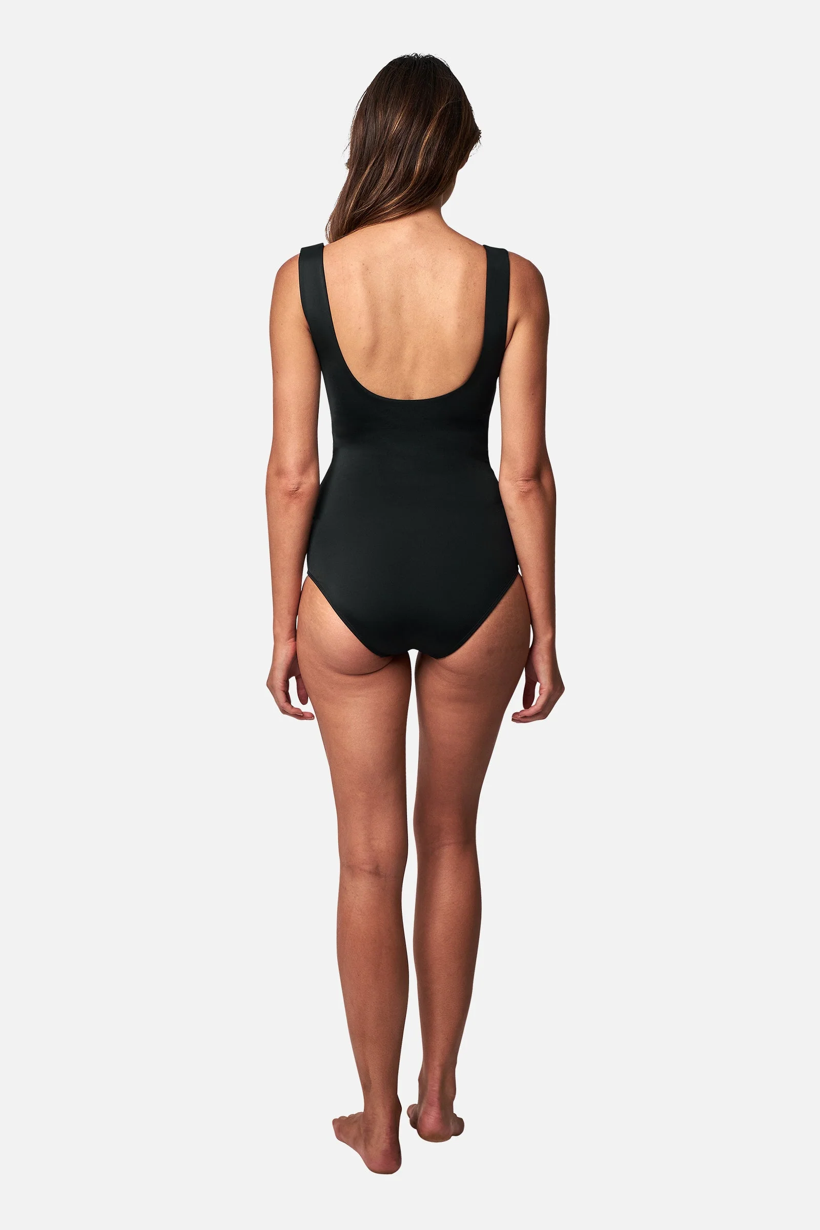 Classic Scoop Neck One Piece BLACK - Image 7