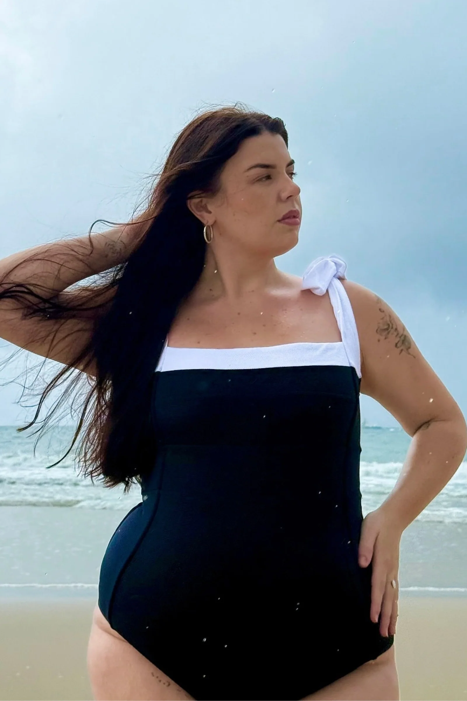 Classic Square Neck MONOCHROME TEXTURE - Image 8