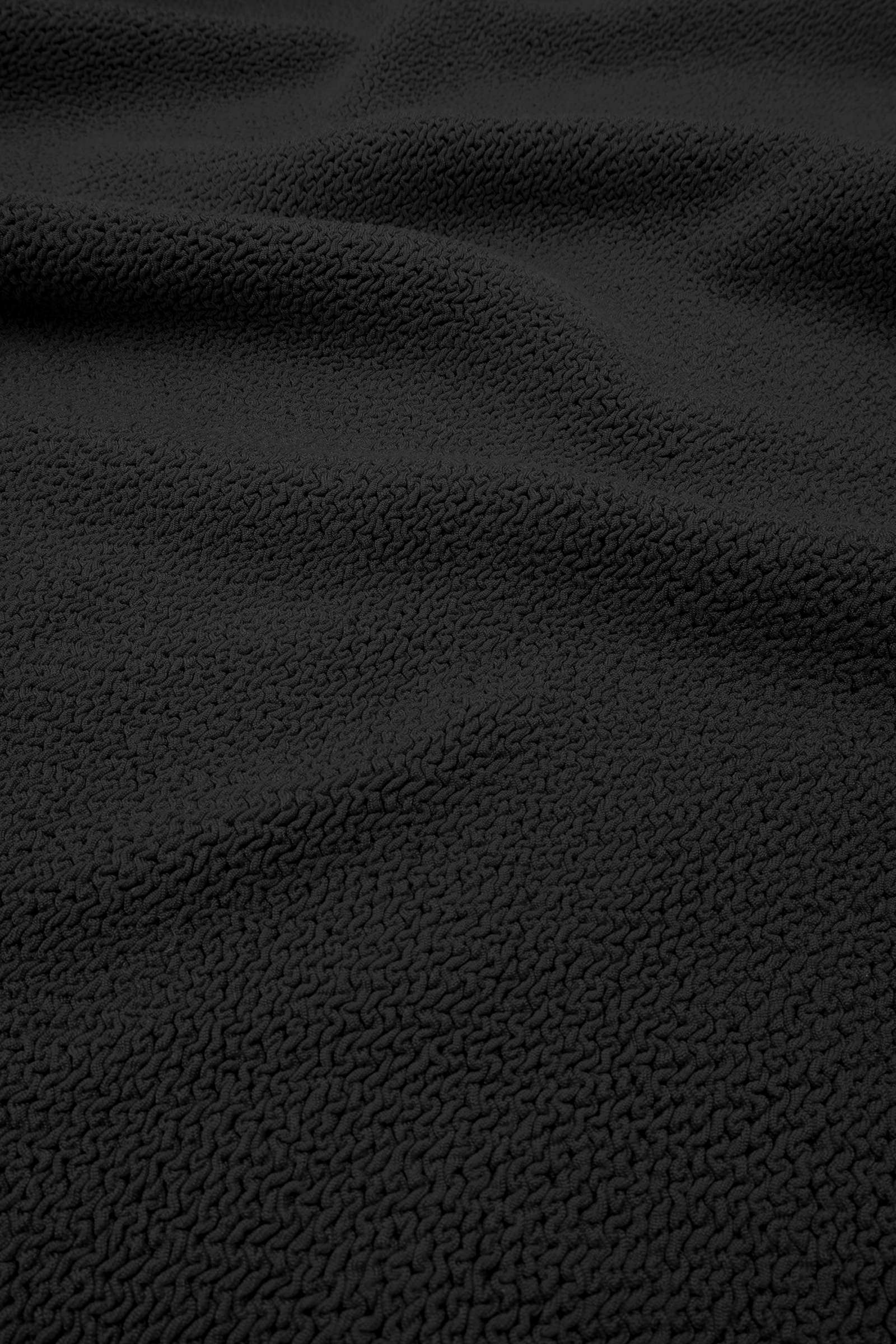 Crinkle Cut Longline String Bikini Bottom BLACK - Image 12