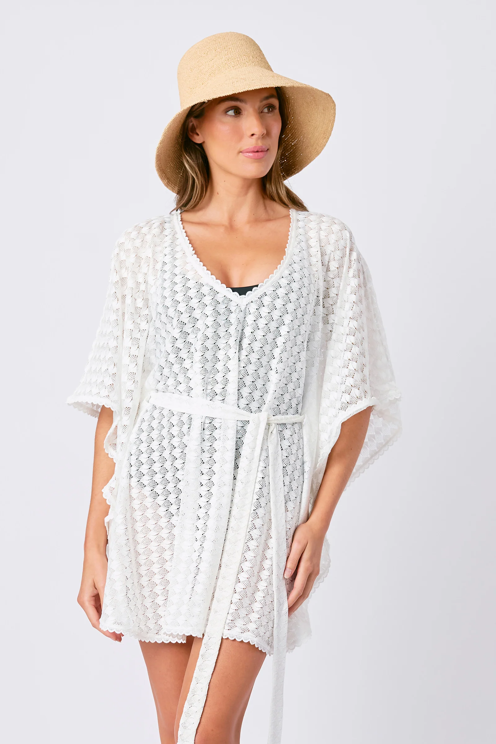 Madagascan Raffia Sun Hat NATURAL - Image 3