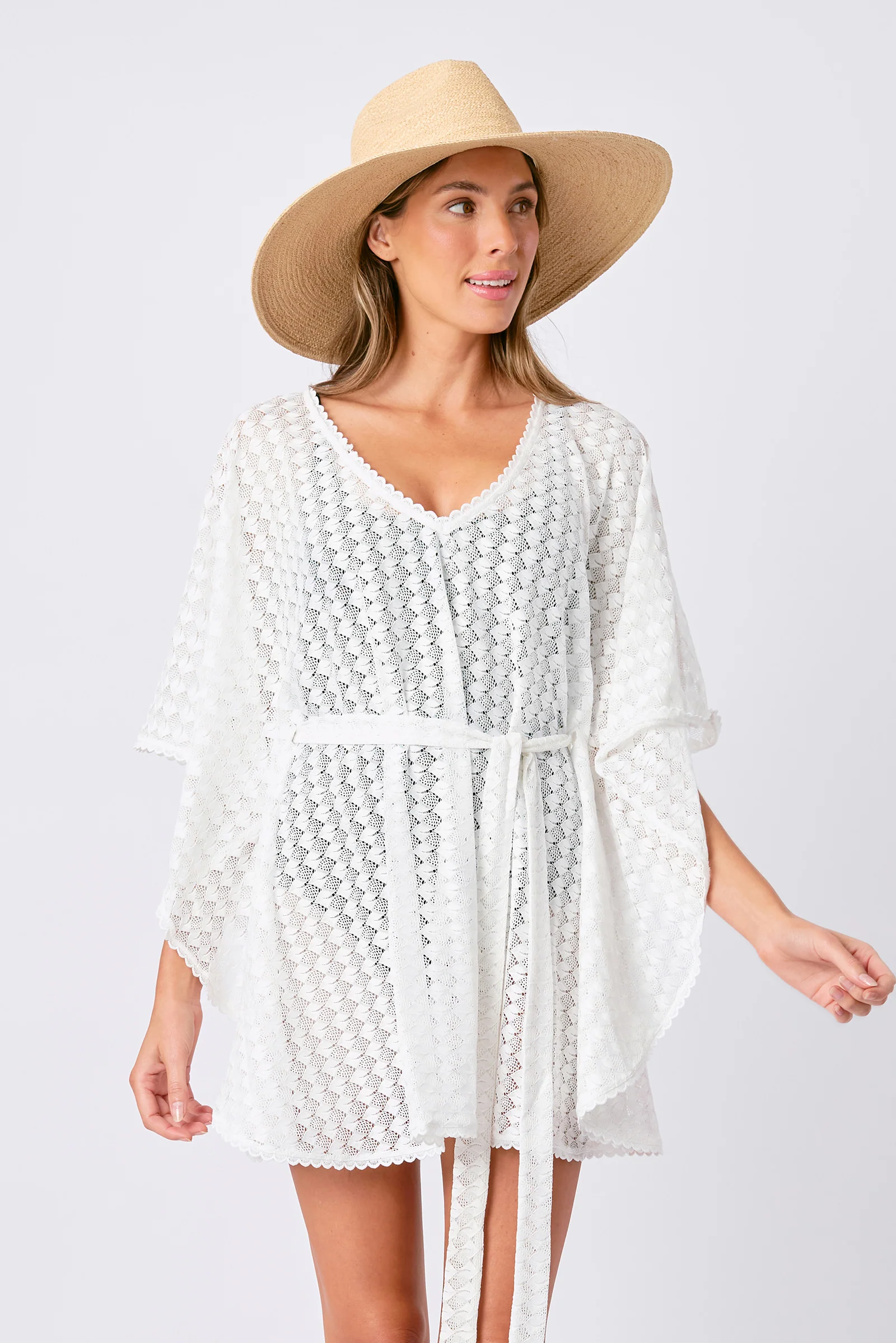 Madagascan Raffia Wide Brim Hat NATURAL - Image 7