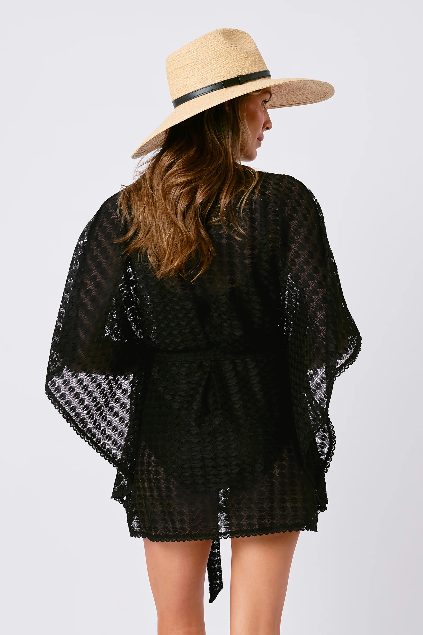 Madagascan Raffia Wide Brim Hat NATURAL - Image 9