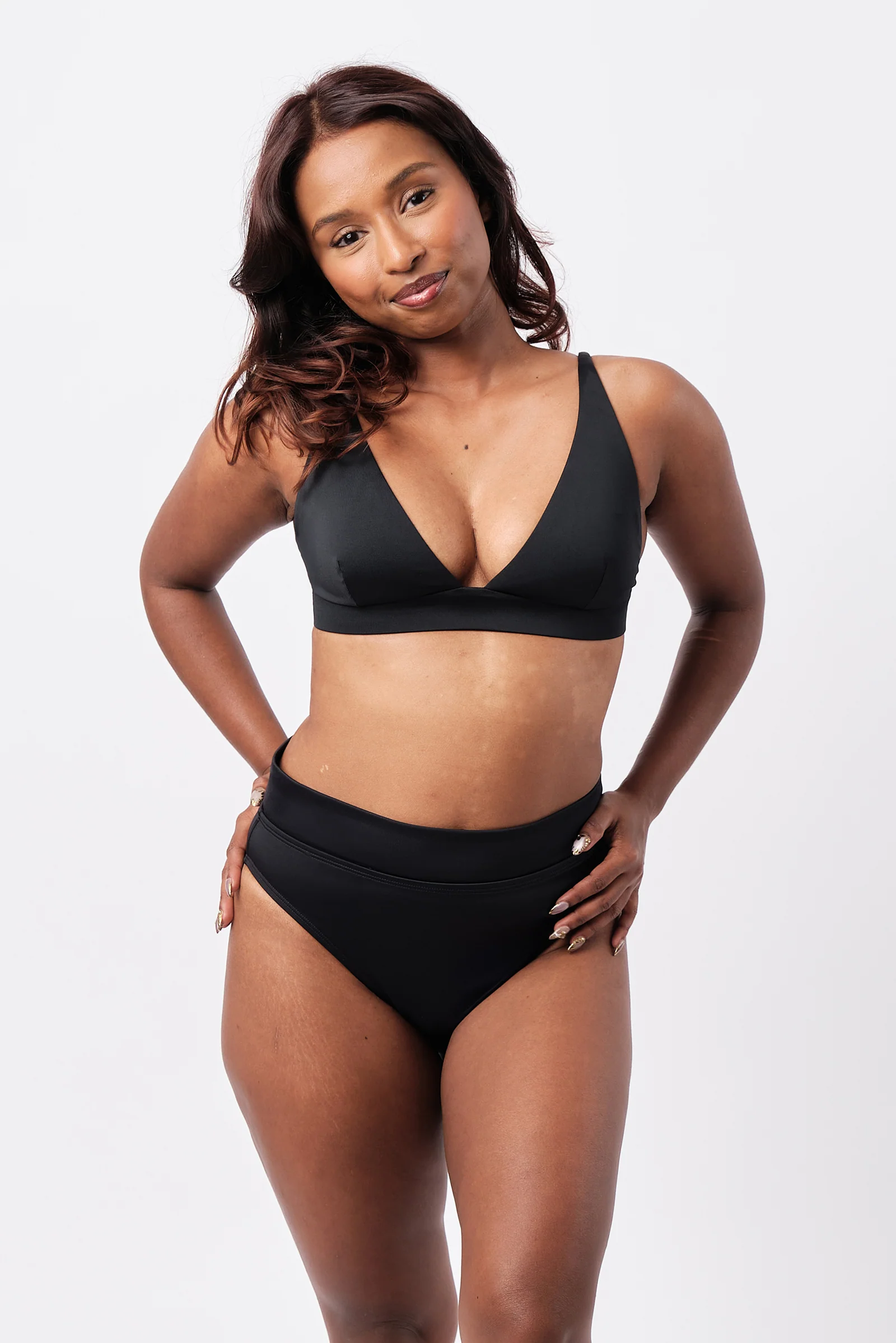 Never Say Never Bikini Bralette BLACK - Image 5