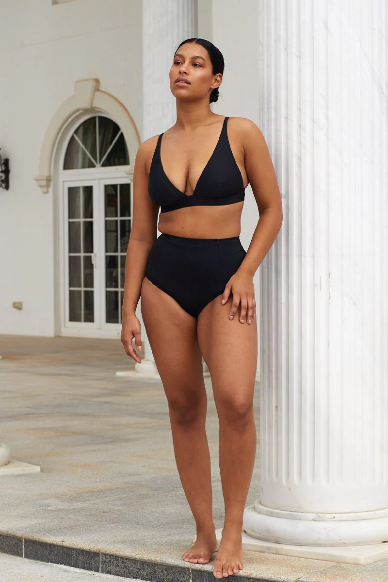 Never Say Never Bikini Bralette BLACK - Image 7