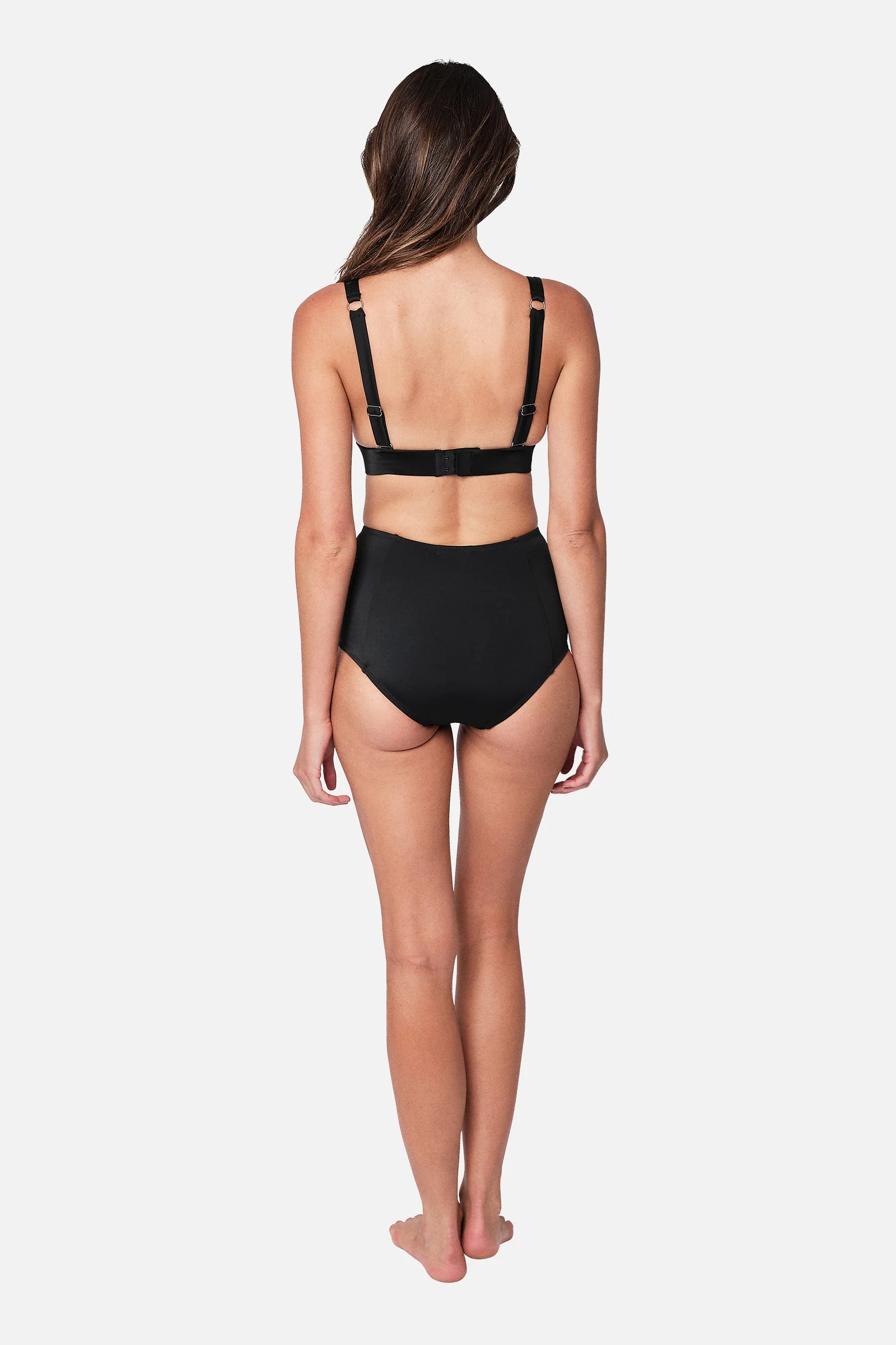 Never Say Never Bikini Bralette (DD-F Cup) BLACK - Image 14