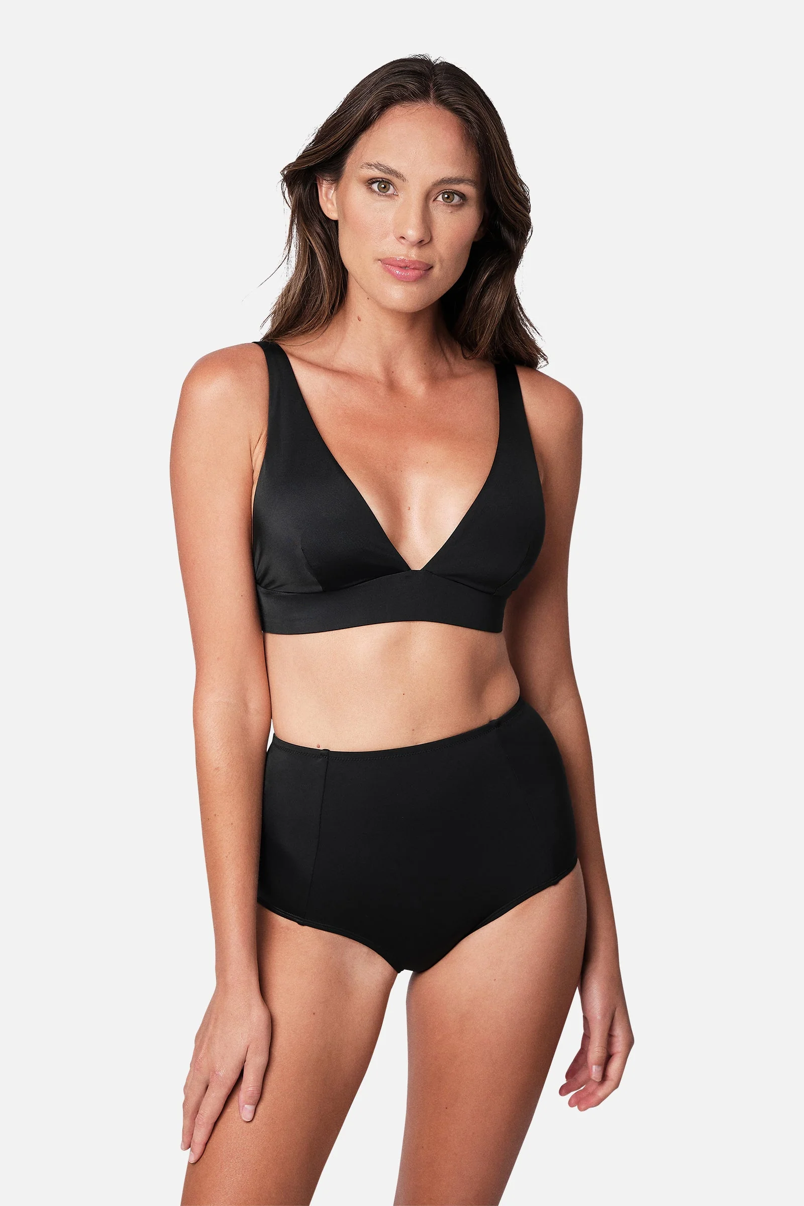 Never Say Never Bikini Bralette (DD-F Cup) BLACK - Image 17