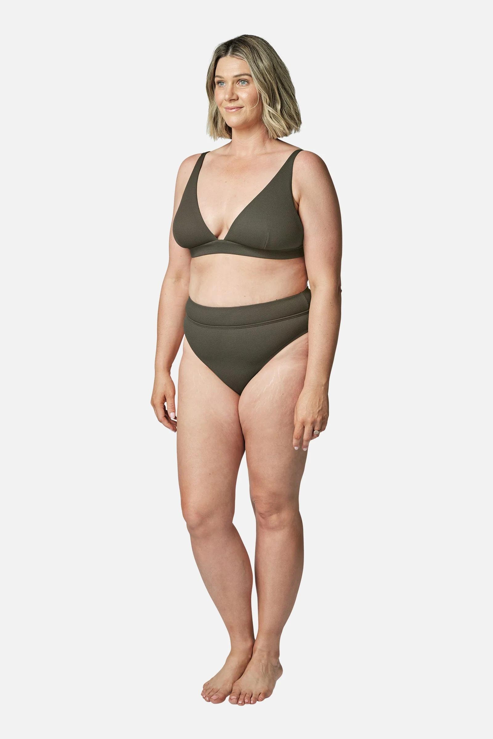 Never Say Never Bikini Bralette KHAKI TEXTURE - Image 5