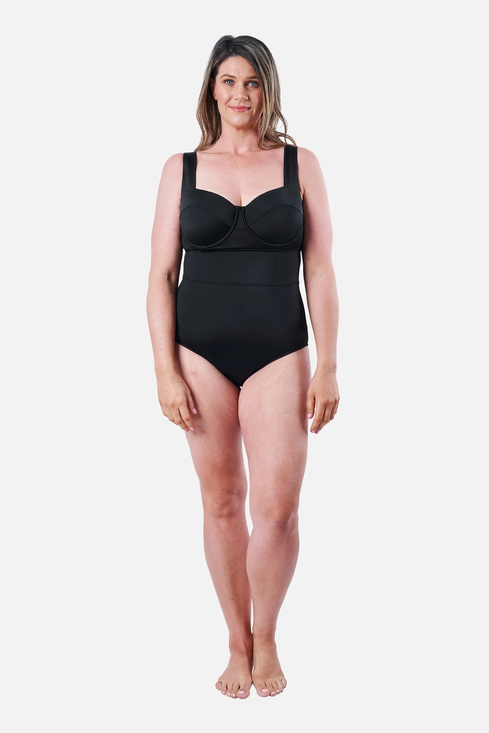 Original Bustier Balconette One Piece BLACK - Image 7