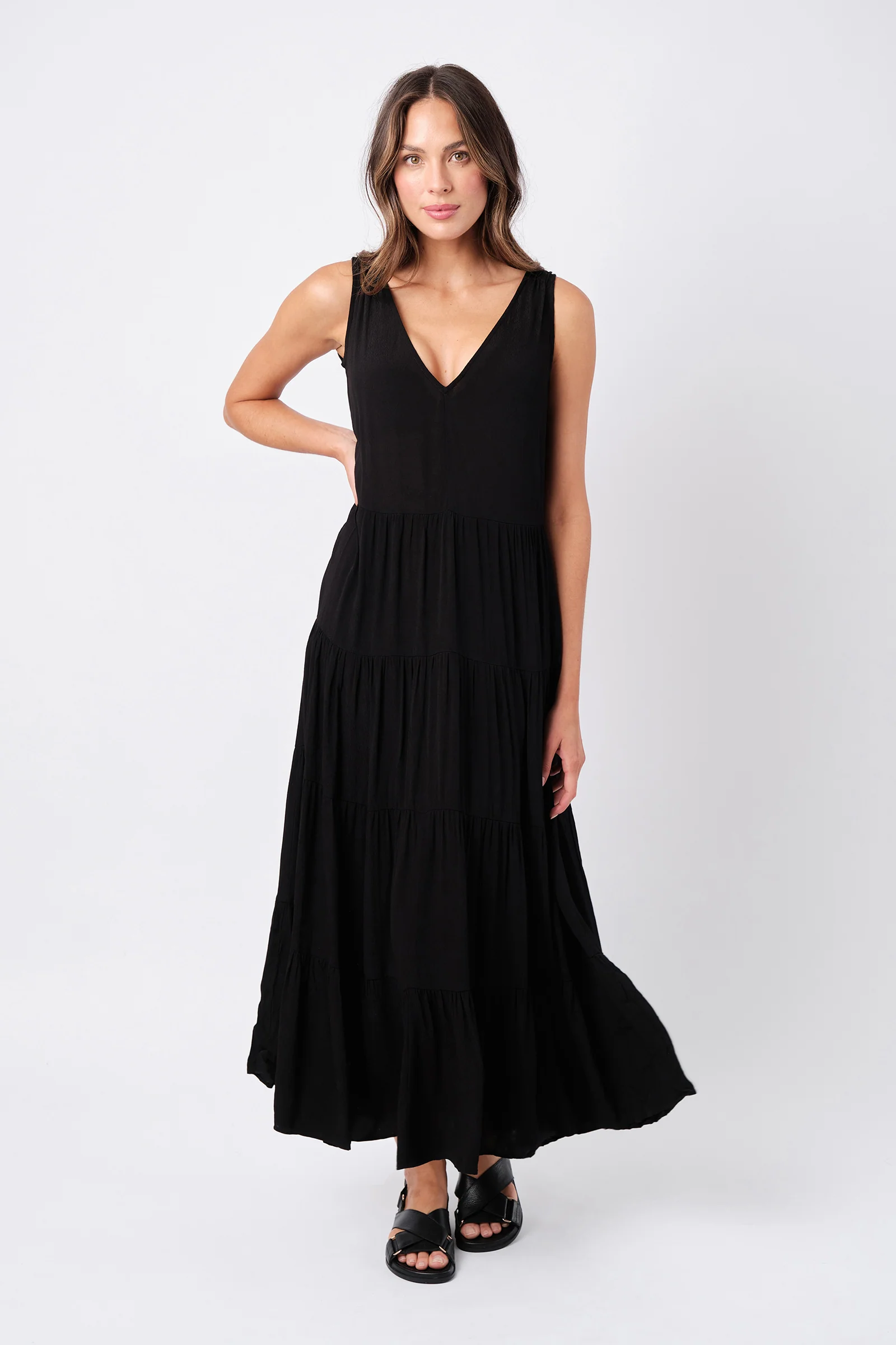 Swing Maxi Dress BLACK - Image 5